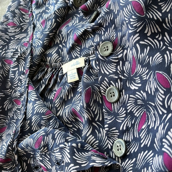 Anthropologie Odille Cowl Neck Silk Blouse - Picture 8 of 12